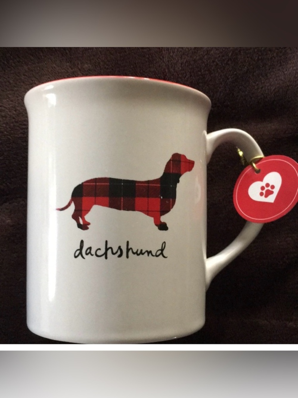 Dachshund beverage mug.